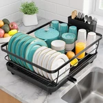 Sakugi Stainless Steel Dish Drying Rack For Standard - 12"W X 15.5"L, Black. Fixed Price $34.99.