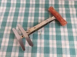 Vintage Foley Chopper Spring Loaded Blades Red Wood Handle PAT#2113085 Works. Fixed Price $13.95.