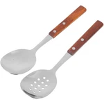 Ounona Stainless Steel Slotted Serving Spoon With 21.30X5.20X1.00CM, Silver. Fixed Price $24.96.