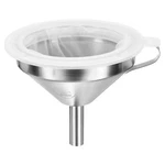 5.1" Dia Stainless Steel Kitchen Funnel With 400 Mesh Strainer White Silver Tone. Fixed Price $14.91.