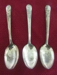Vintage Us President Spoons - Tyler, Buchanan, Hayes (rogers Is) S200. Fixed Price $12.00.