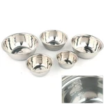 5PCS Stainless Steel Mixing Bowls Set Cooking Serving Camping Kitchen Food Basin. Fixed Price $14.17.