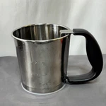 Oxo Good Grips Stainless Steel Flour Sifter Sugar Shaker 1 Lid Easy Side 2. Fixed Price $20.00.