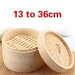 Bamboo Steamer Basket Set Fish Rice Vegetable Snack Cooking Cage Lid Kitchen. Fixed Price $18.80.