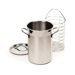 3 Qt Rsvp Asparagus Steamer, Vegetable Pot, Basket & Lid Stainless Steel. Fixed Price $37.00.