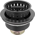 B9171 Black Kitchen Sink Drain 3 1/2 Strainer With Stainless Steel Stopper. Fixed Price $77.77.