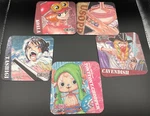 One Piece Paper Art Coaster Set Of 5 Chopper Usopp Koala Cavendish Tashigi Ensky. Fixed Price $32.99.