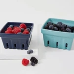Katie Kime Set Of 2 Berry Colanders Ceramic Blue Aqua Small & Large. Fixed Price $21.95.