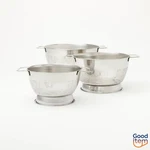 3PC (1.5QT, 3QT, 5QT) Stainless Steel Colander Set Silver - Figmint. Fixed Price $35.00.