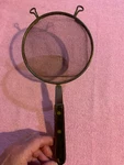 Vintage Robinson Knife Co Usa 5 Mesh Basket Strainer Wood Handle. Fixed Price $24.00.