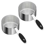 Leifeny 2PCS 1CUP(237ML) Dog Cat Food Scoop, Stainless 1CUP, Silver & Black. Fixed Price $27.78.