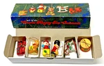 Train Nutcracker Teddy Drum Set Of 6 Vtg Enesco Ornaments Hand Painted Ceramic. Fixed Price $18.69.