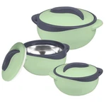 Pinnacle Insulated Casserole Dish With Lid 3 Pc. Set 2.6/1.5/1 Qt. Hot Pot Food. Fixed Price $92.22.