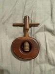 Vintage Hand Made Carved Wooden Twist Screw. Fixed Price $12.95.