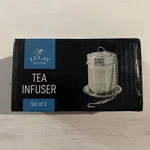 Zulay Kitchen Set Of 2 Stainless Steel Tea Infuser Fine Mesh Strainer New Open. Fixed Price $12.99.