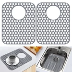 2 Pack Silicone Sink Protector For Kitchen Bathroom, 13.58" X 11.6" Heat.... Fixed Price $26.49.