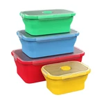 Vremi Silicone Food Storage Containers With Bpa Free Airtight Plastic Lids - .... Fixed Price $35.70.