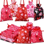 50 Pcs Valentines Love Hearts Fabric Satin Treat Drawstring Candy Gift Bags. Fixed Price $16.99.
