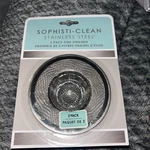 Sophisti-clean Stainless Steel Round Sink Strainer Filter Net Drain 2 Pack. Fixed Price $9.00.