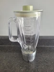 Braun KM32 Food Mixer Glass Blender Jar Attachment W/ Lid & Blade- Read Descript. Fixed Price $54.43.