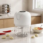 One-touch Electric Garlic Chopper Sharp Stainless Steel Blade Usb Rechargeable. Fixed Price $10.00.