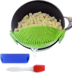 Clip-on Kitchen Food Strainer For Spaghetti, Meat, Pasta, & Ground Beef Grease,. Fixed Price $16.22.