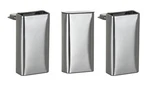 Magnakoys Rectangular Silver Metal Hinged Lid Tin Containers (3 Pack). Fixed Price $7.59.