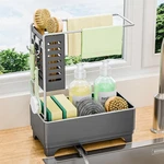 Kitchen Sink Caddy With Stainless Steel Towel Holder, Handy Sponge For.... Fixed Price $20.72.