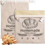 2 Pack Beeswax Bread Bags For Sourdough,reusable Organic Linen. Fixed Price $28.49.