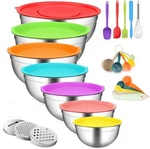Mixing Bowls With Lids Set,stainless Steel 3 Grater,met.... Fixed Price $42.60.