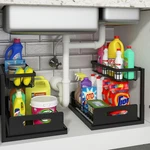 Realinn Under Sink Organizer, Pull Out Cabinet Slide Shelf.... Fixed Price $60.90.