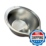 Joyce Chen Stainless Steel Rice Strainer Bowl Washer Colander J31-0095. Fixed Price $32.37.