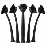5-PACK Ikea Rinnig 11" Dish Cleaning Brush Suction Scraper Black. Fixed Price $16.77.
