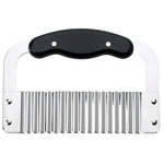 Hic Kitchen Crinkle-cut Wave Slicer French Fry Vegetable 7.3", Black Handle. Fixed Price $21.39.