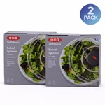 Oxo Softworks Salad Spinner Large One-handed Pump Design Clear 2 Pack New. Fixed Price $44.99.
