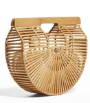 Cult Gaias Bamboo Ark Small Top Handle Bag Wood Bohemian Natural Tan. Fixed Price $69.85.
