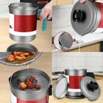 Us 1.4L Bacon Grease Oil Container Keeper Storage Can Strainer Stainless Steel. Fixed Price $15.09.