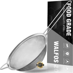 6.3 Inch Fine Mesh Strainer, Premium Stainless Steel Sieve Sifter With Handl. Fixed Price $19.42.