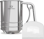 Flour Sifter , 3 Cup Stainless Steel Great Mirror-polish. Fixed Price $36.65.