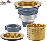 Kone 3-1/2 Inch Brass Sink Drain, Durable Stainless Steel Kitchen. Fixed Price $49.37.