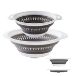 Silicone Colander Strainer, Collapsible For Kitchen Cooking Washing, White. Fixed Price $27.98.