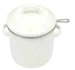 Pioneer Woman Enamel-on-steel Grease Strainer And Lid Linen Speckle Kitchen New. Fixed Price $36.23.