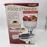 Victorio Food Strainer Sauce Maker Baby Manual Stainless Steel Screen #250. Fixed Price $75.00.
