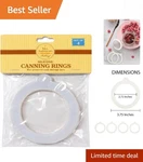 Mrs. Anderson European-grade Silicone Gasket Seals For Safe Canning Set Of 4. Fixed Price $13.99.