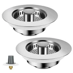 3 1 Kitchen Sink Drain Strainer, Universal Stainless Steel Stopper Wi.... Fixed Price $35.40.