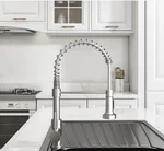 New Owofan Kitchen Faucet With Pull Down Sprayer Brushed Nickel Stainless Steel. Fixed Price $46.95.