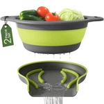 Gevoli Large Collapsible Colander With Self Draining Base - 5QT 1 Pack, Green. Fixed Price $28.88.