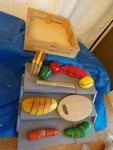 Melissa & Doug Cutting/slice Wooden Play Food Set W/31 Hand-painted Piece. Fixed Price $14.99.