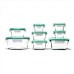 Oxo Good Grips 16 Piece Glass Smart Seal Airtight Everyday Container Set. Fixed Price $96.67.
