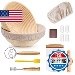 E-far Bread Proofing Basket Set 2, 9 Inch Round Sourdough Baking Suppli. Fixed Price $54.45.